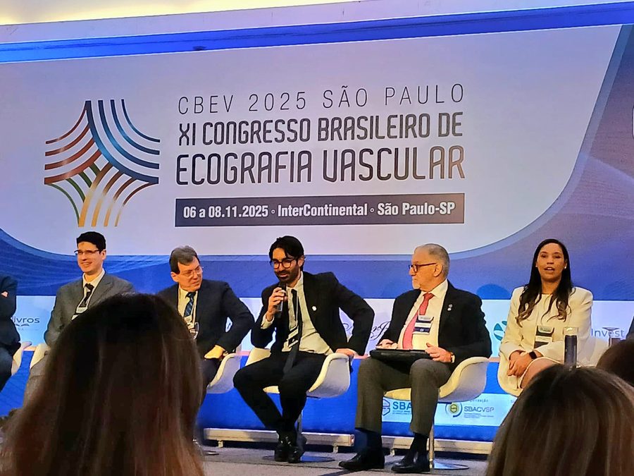 Dr. Pedro Mellucci at the CBEV — Brazilian Congress of Vascular Ultrasound