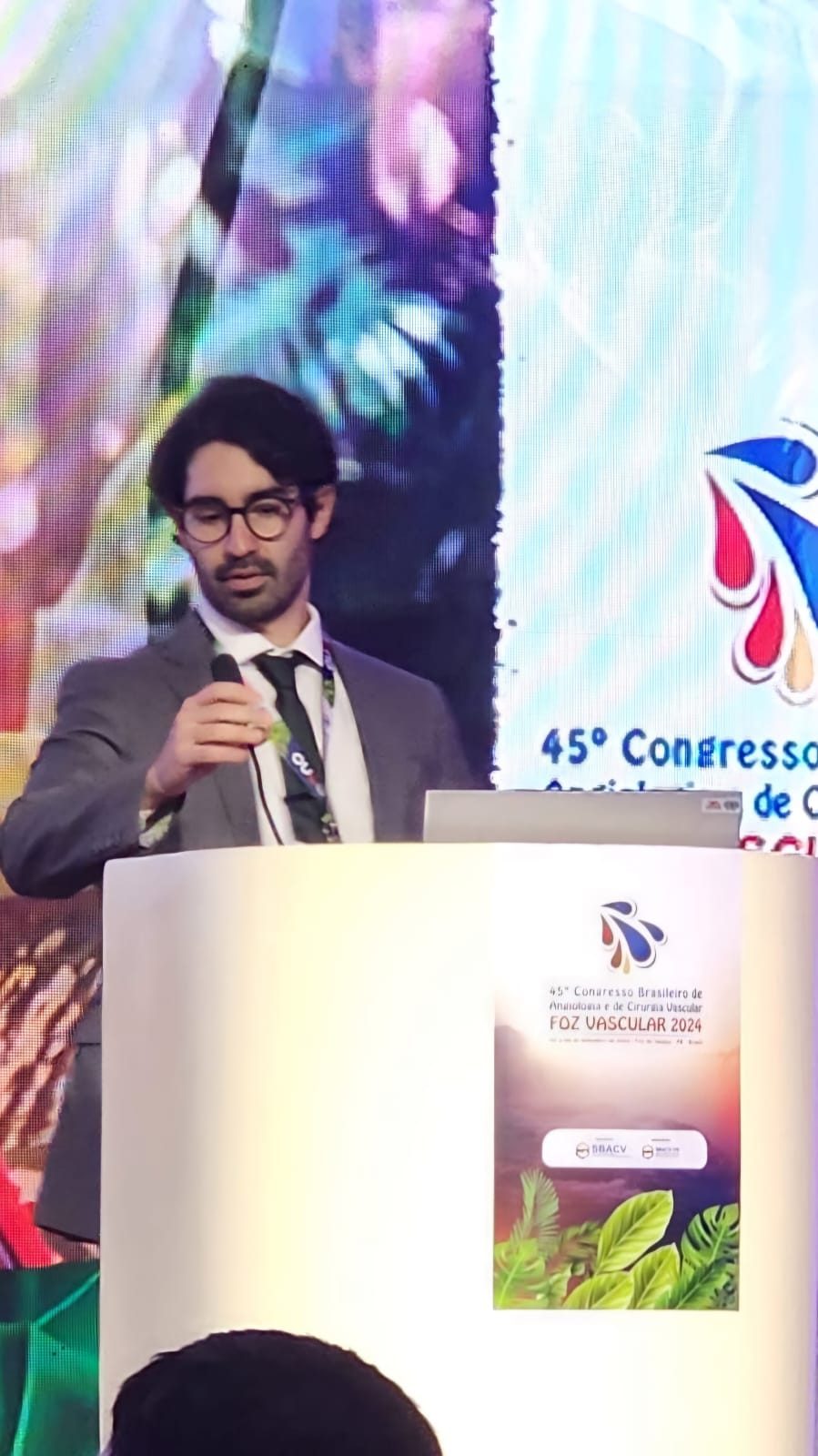 Dr. Pedro Mellucci at the 45th Brazilian Congress of Angiology and Vascular Surgery