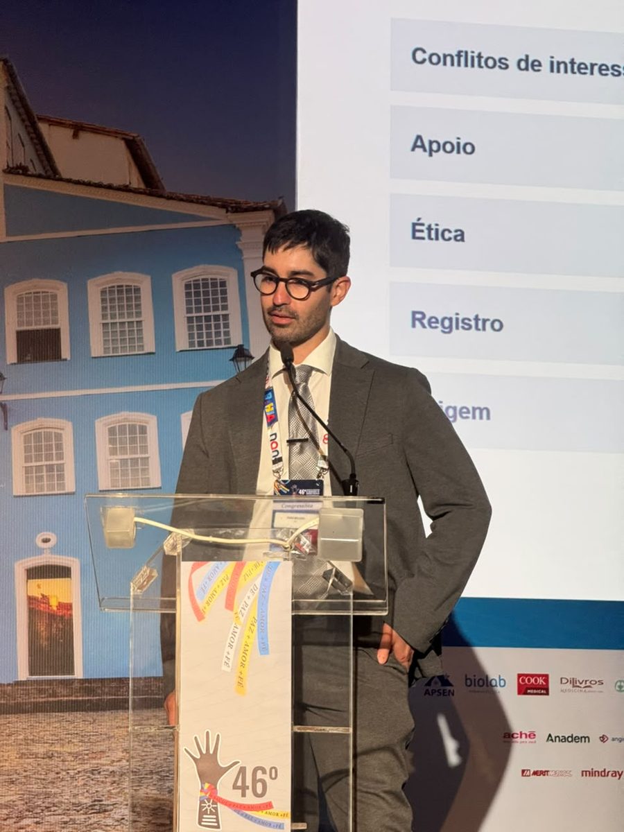 Dr. Pedro Mellucci at the 46th Brazilian Congress of Angiology and Vascular Surgery